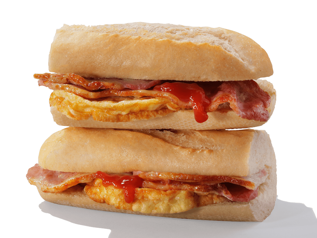 Bacon and Omelette Breakfast Baguette